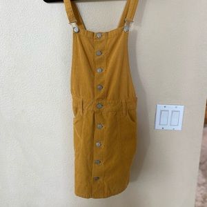 Corduroy overall dress